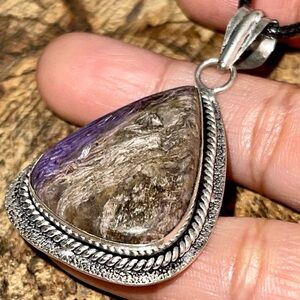 Purple Charoite Pendant 2”